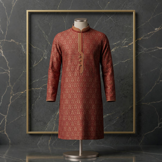 Luxury Textured Festive Panjabi for Men | CD-PG167