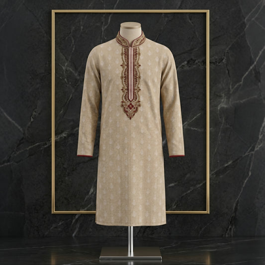 Elegant Embroidered Festive Panjabi for Men| CD-PG175
