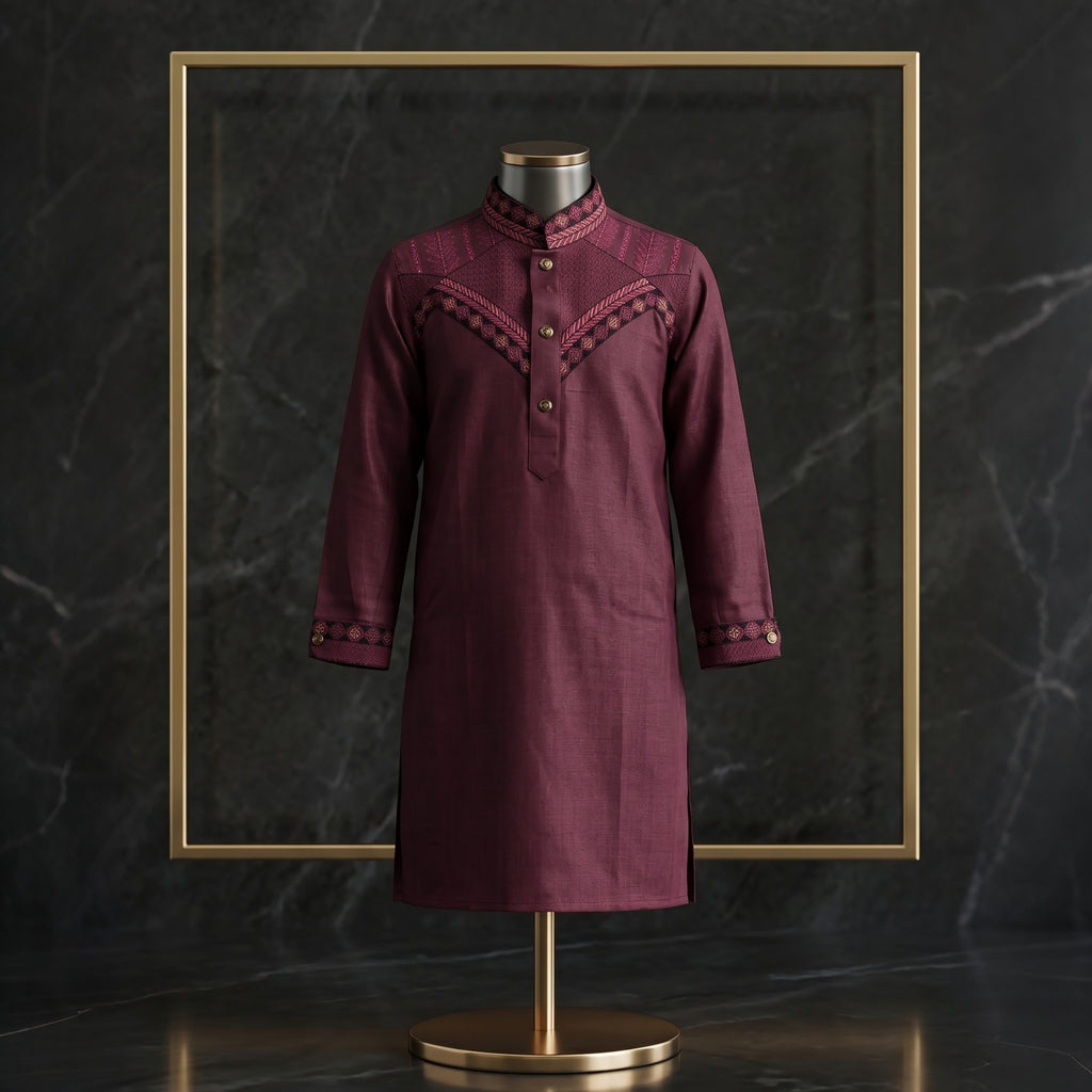 Kids Premium Festive Panjabi with Stylish Embroidery | CD-PGC1