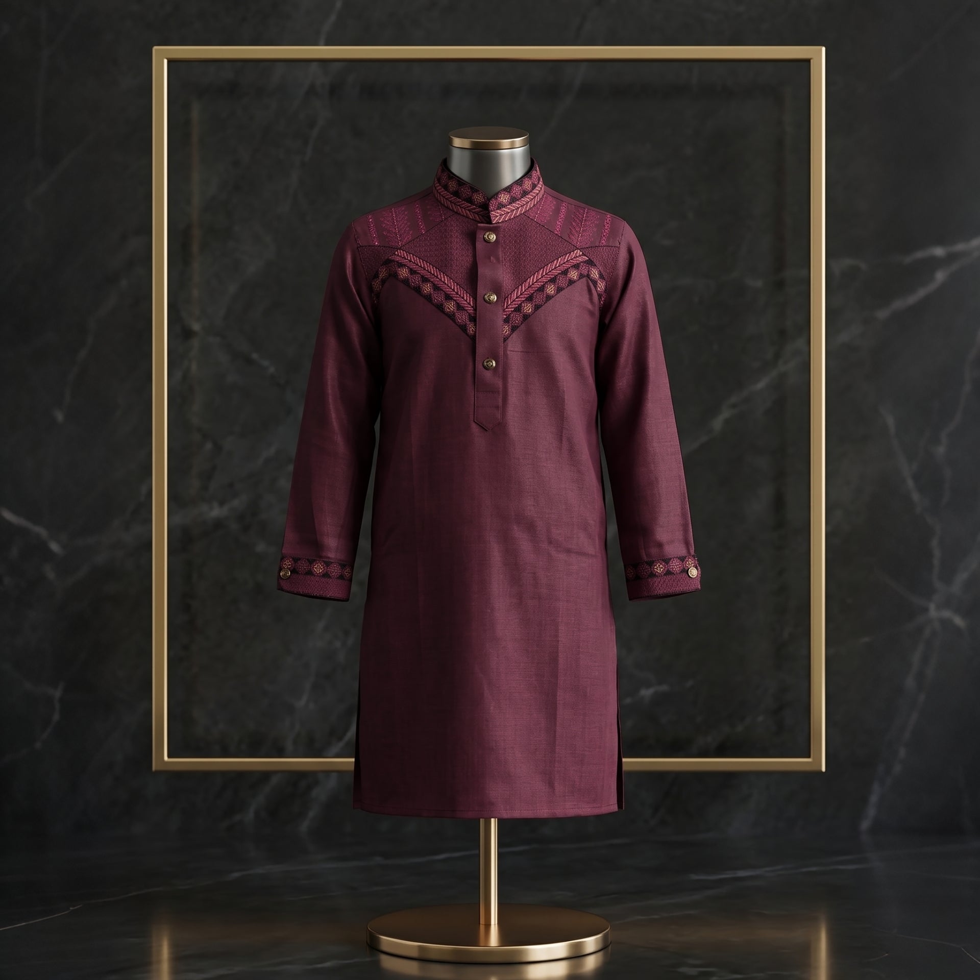 Kids Premium Festive Panjabi with Stylish Embroidery | CD-PGC1