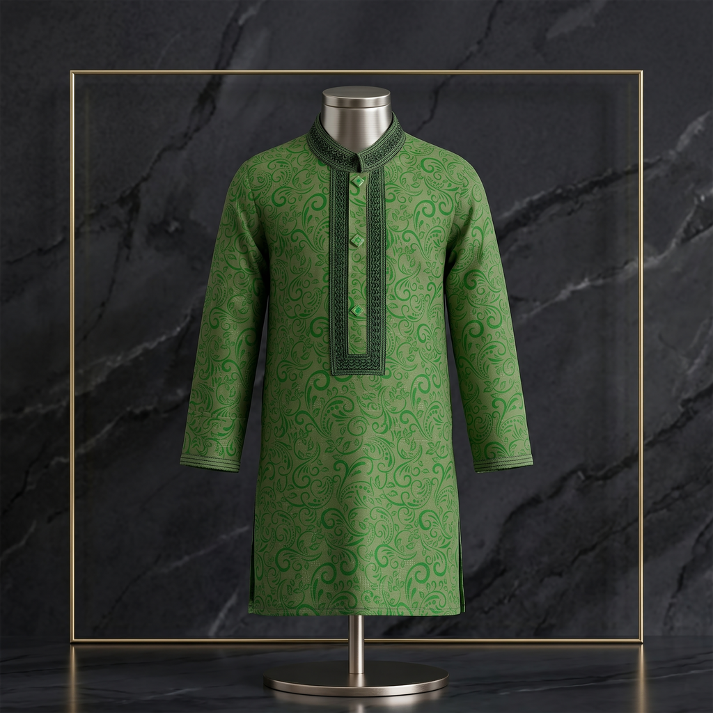 Kids Stylish Festive Embroidered Panjabi  | CD-PGC16