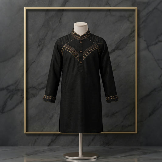 Kids Royal Embroidered Designer Panjabi | CD-PGC18