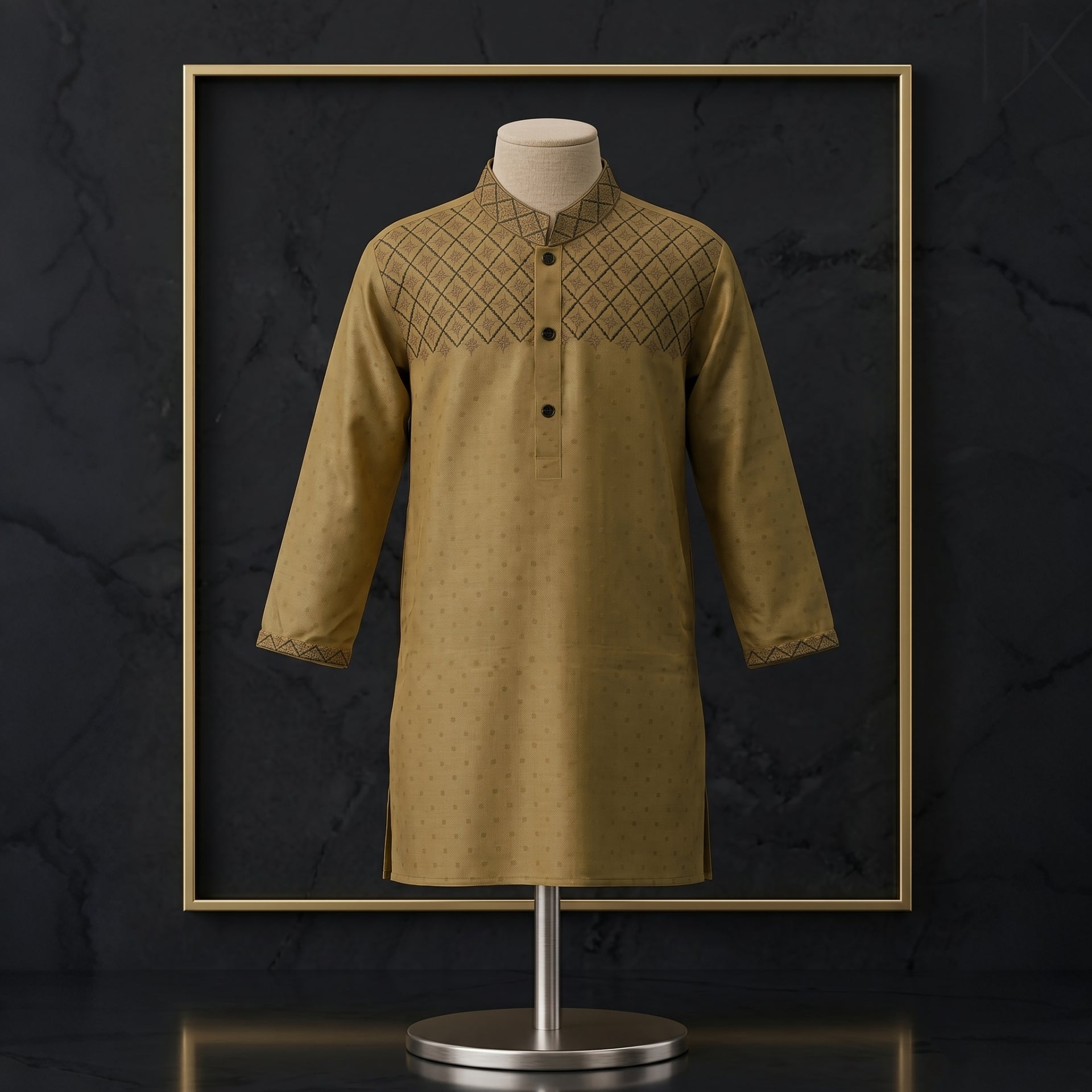 Kids Royal Embroidered Designer Panjabi | CD-PGC20