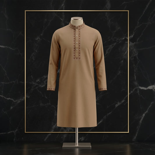 Men’s Elegant Minimal Embroidered Panjabi | CD-PG121
