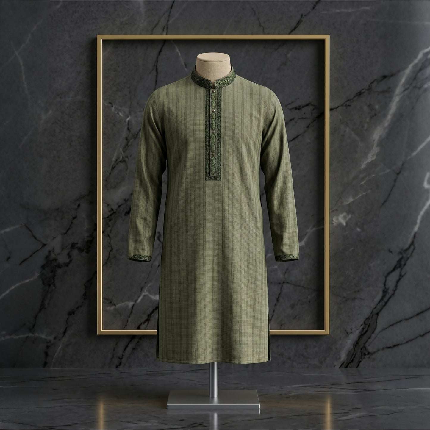 Men’s Elegant Minimal Embroidered Panjabi | CD-PG103